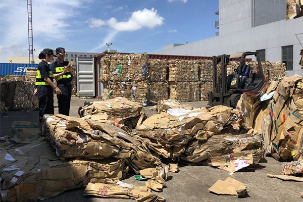 47吨进口废纸在嘉兴口岸被退运