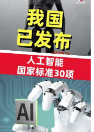 中国已发布30项人工智能国家标准